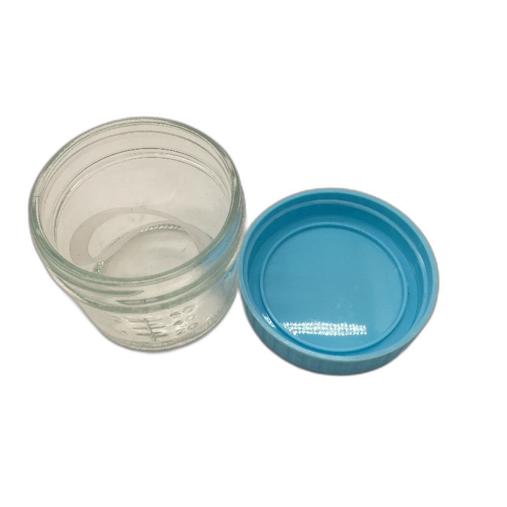 HJB VISSO 24pk 120 ml Glass Baby Food Containers with Airtight Screw Lids NEW
