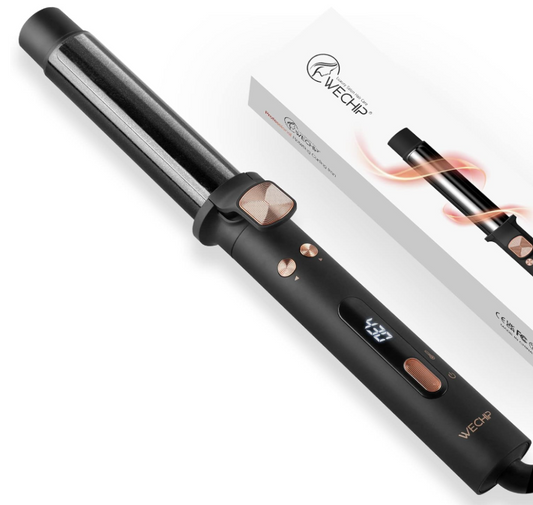 WeBeauty WeChip Professional Self-Rotating Curling Iron Wand LED Display