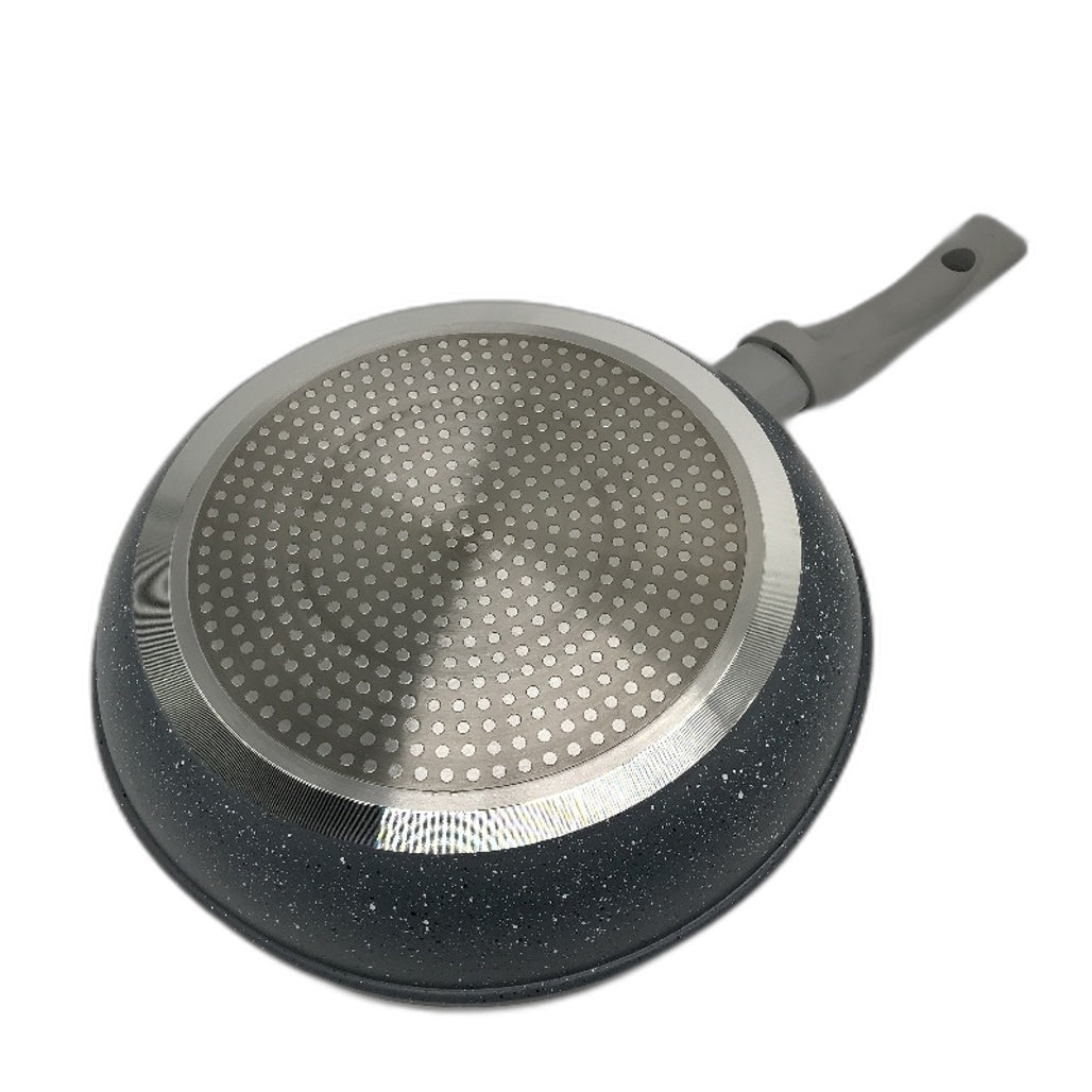 Zanboss 28cm Non-Stick Induction Hob Compatible Frying Pan Marble Coated Grey
