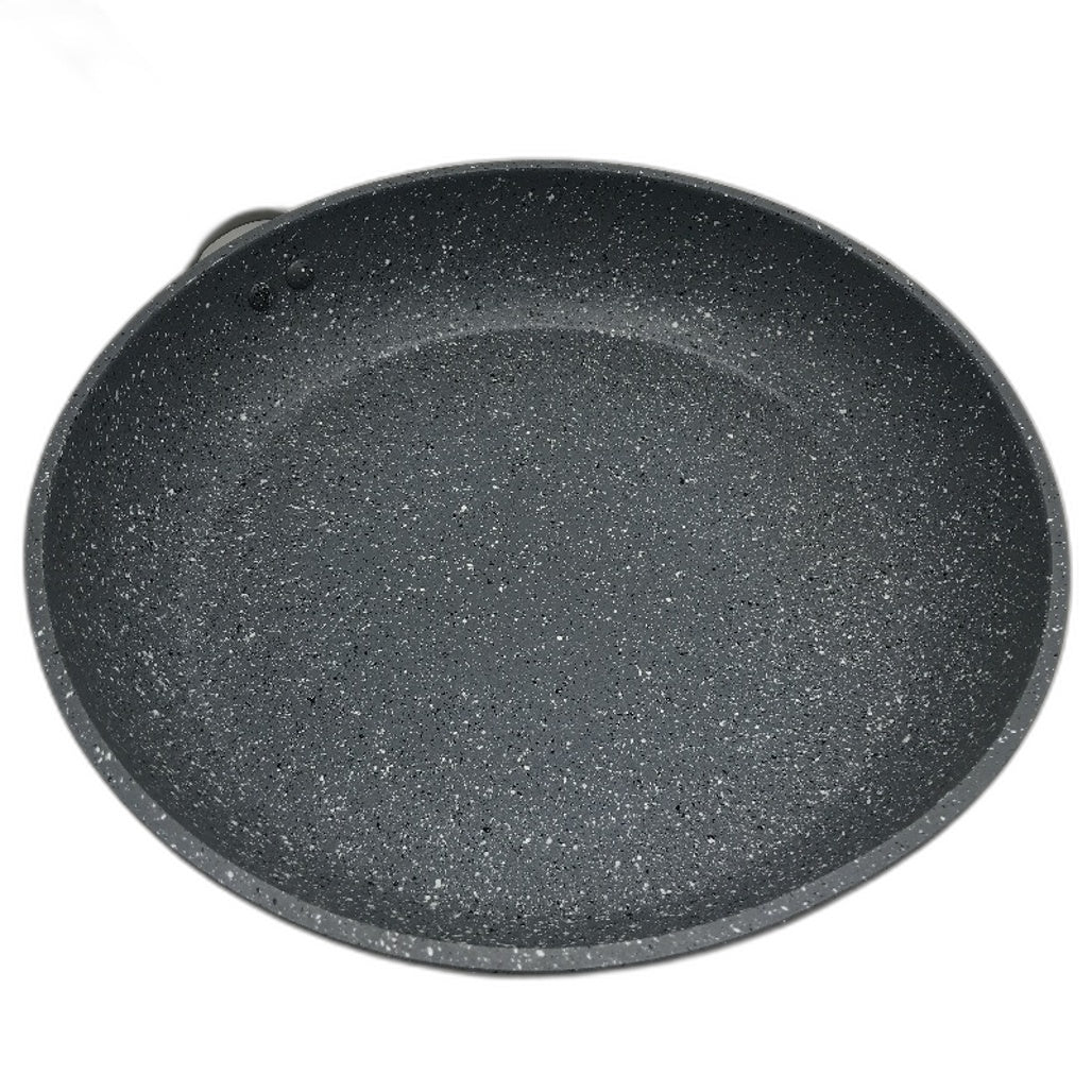 Zanboss 28cm Non-Stick Induction Hob Compatible Frying Pan Marble Coated Grey
