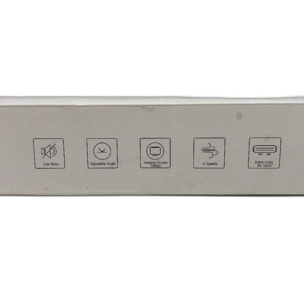 Licaevey Comoputer Monitor Fan 3 Speeds USB Screen Cooling Bladeless Fan White