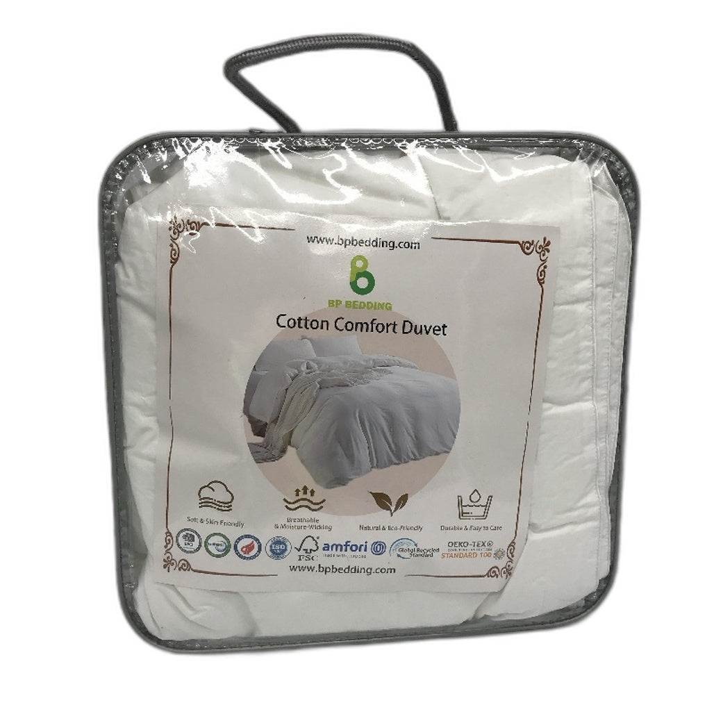 BP Bedding 233TC White Cotton Comforter Duvet Breathable Natural Bedding