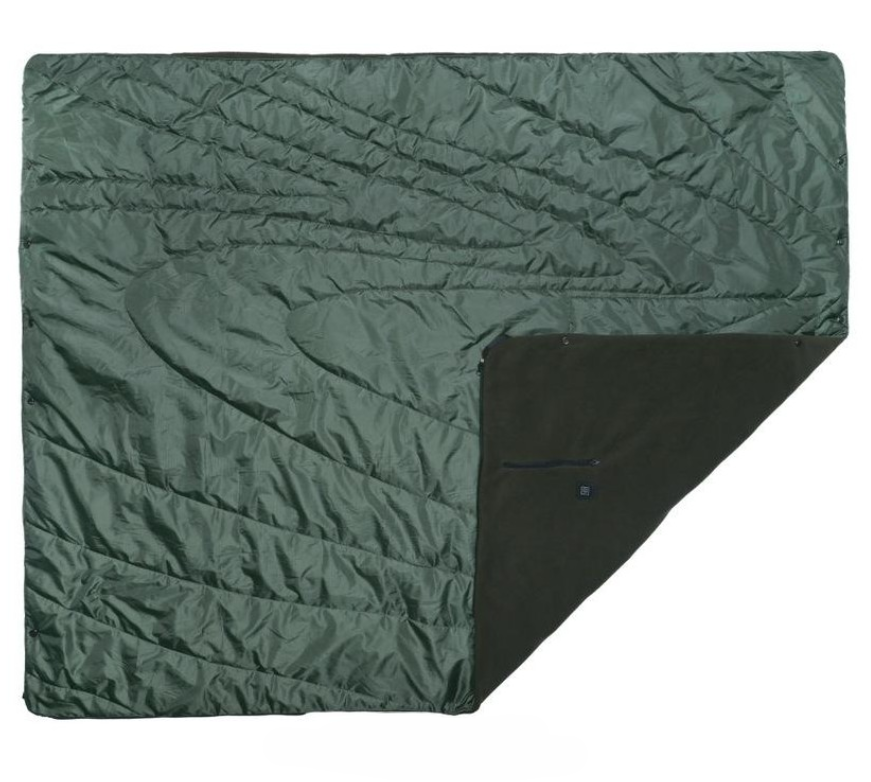 Sash & Bloom Portable Heated Outdoor Blanket Olive Green Fast-Heating Technology