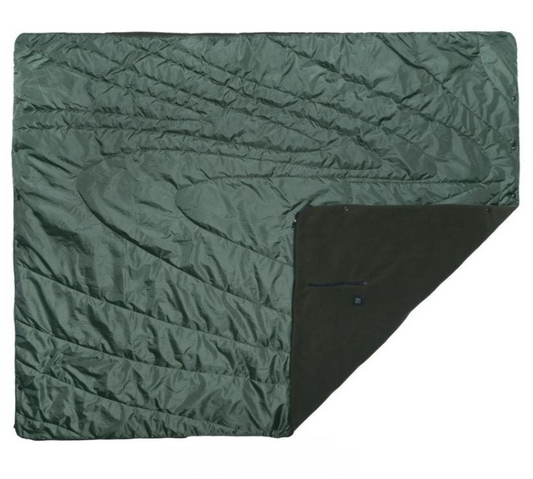 Sash & Bloom Portable Heated Outdoor Blanket Olive Green Fast-Heating Technology