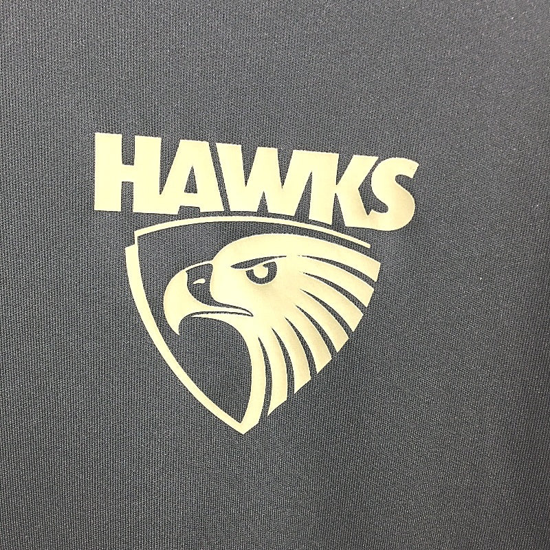 AFL x Adidas Hawthorn Hawks Dark Grey Onfield Aeroready Sports Tee Mens Size XL