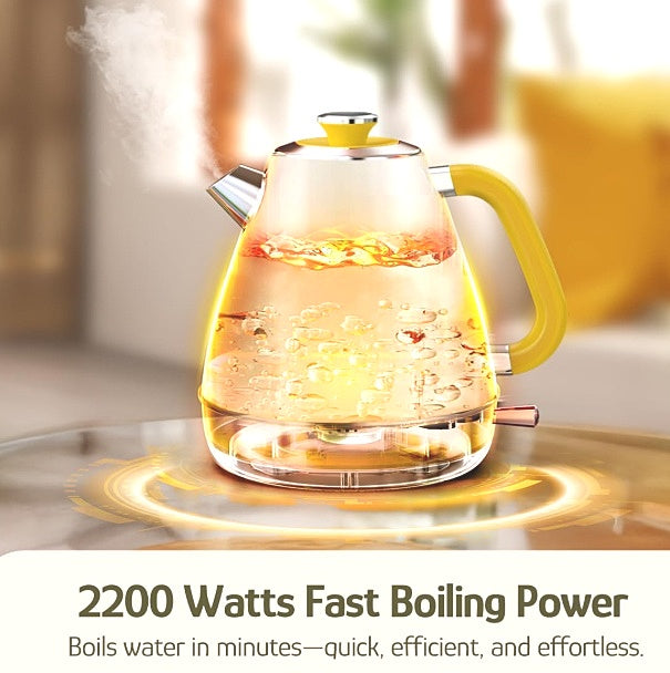Hazel Quinn Vintage Style Electric Kettle Cordless Water Boiling 1.7L Capacity