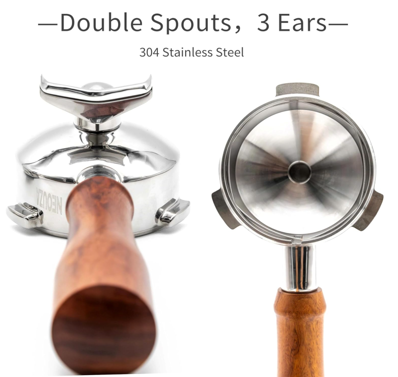 Neouza 58mm Three Ears Portafilter For Espresso Coffee Machine