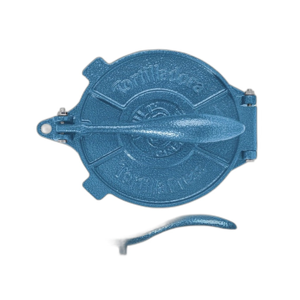 Vivicreate Cast Iron Tortilla Press 8 Inch Tortilla & Quesadilla Maker Blue