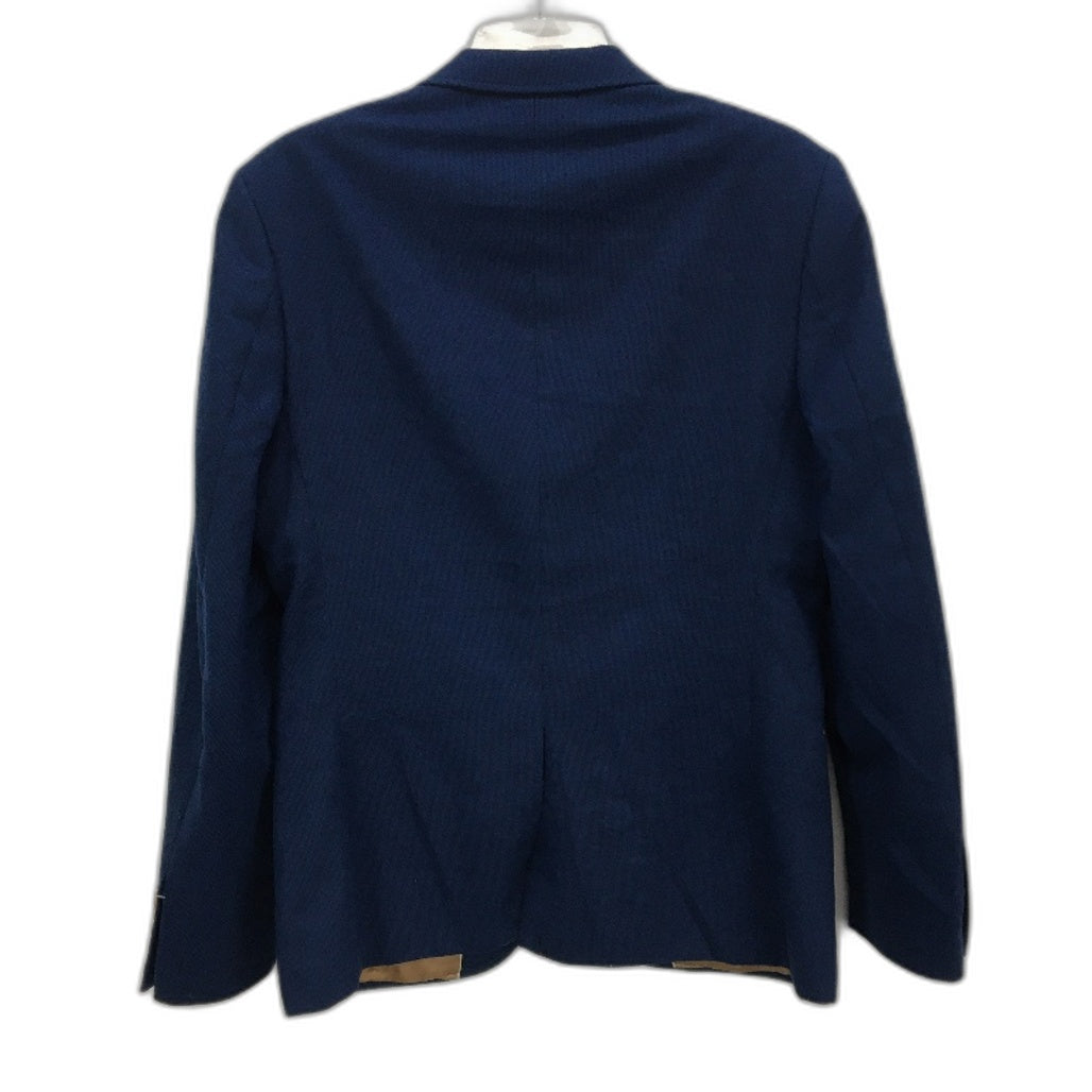Perfetto Luxury Line Navy Single Breasted Textured Blazer Mens Size 48