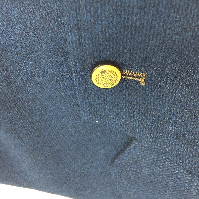 Perfetto Luxury Line Navy Single Breasted Textured Blazer Mens Size 48