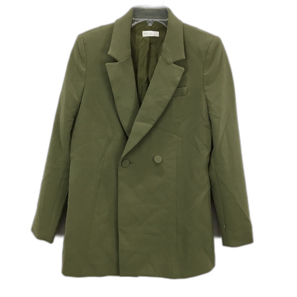 Kookai Olive Green Fully Lined Double Breasted Blazer Ladies Size 36