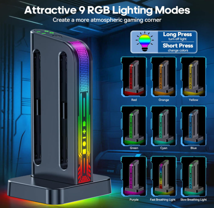 OIVO Nintendo Switch 2 Controller Charging Dock With RGB Lights