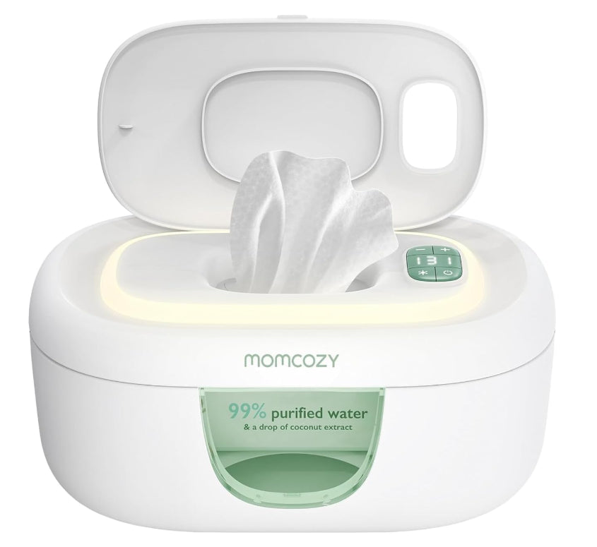 Momcozy Baby Wipe Warmer Large Capacity Wet Wipe Dispenser With Night Light