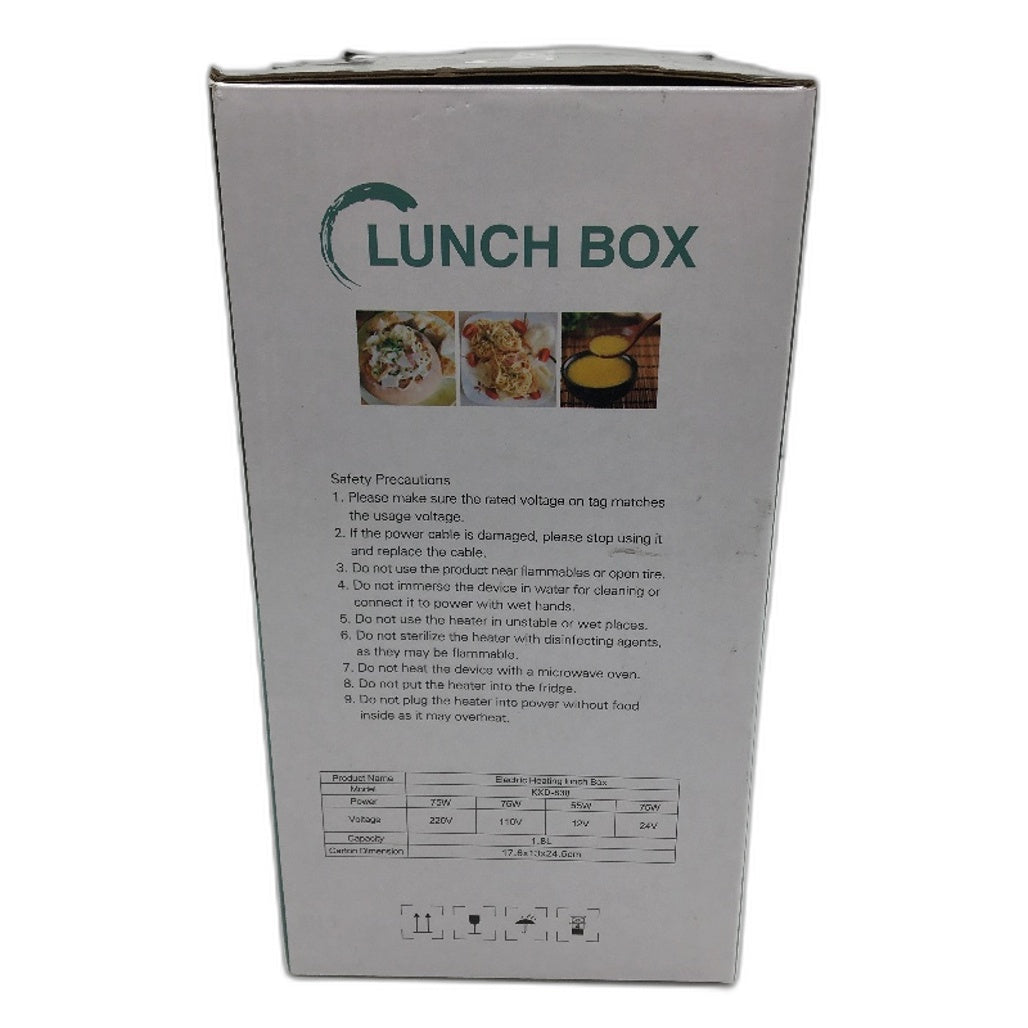 Tojune Electric Heating Lunch Box Food Warmer Portable Bento Lunchbox
