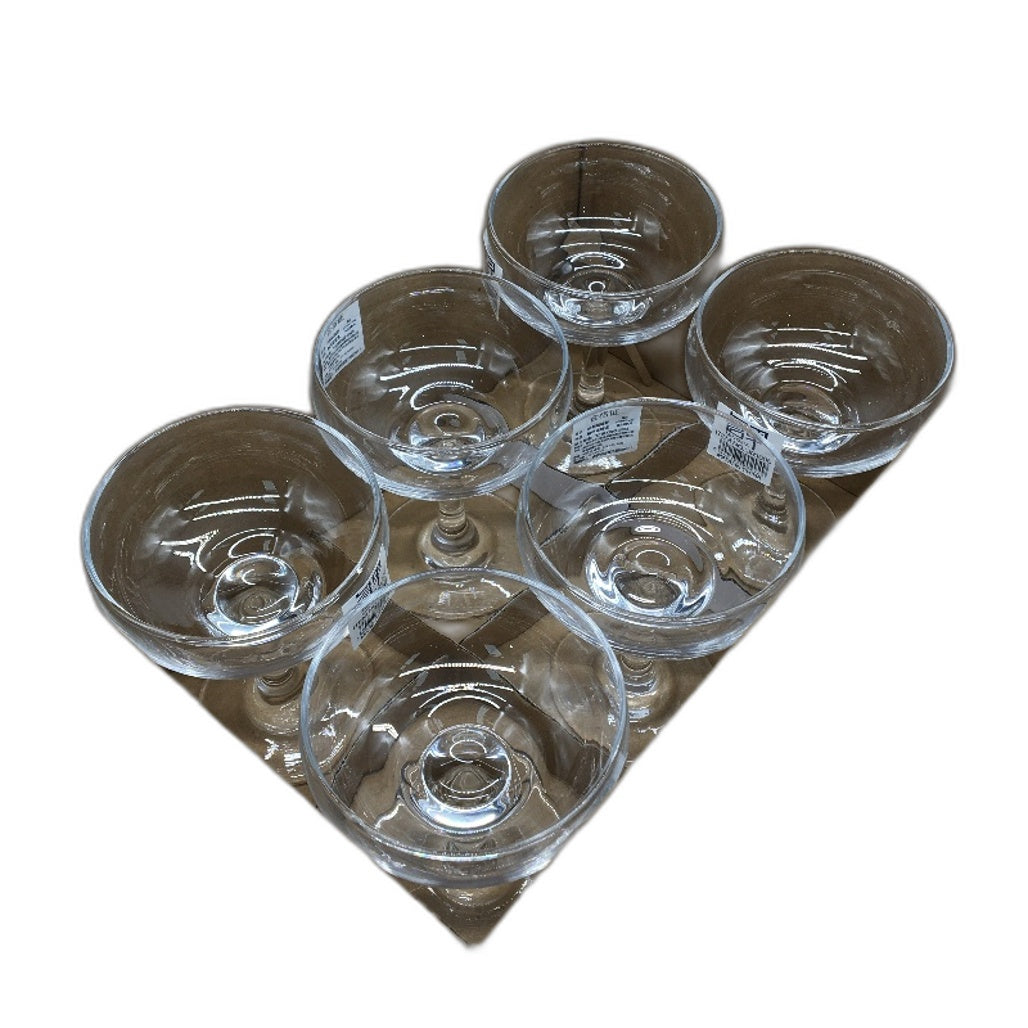 6 Piece Premium Dining Martini Glass Set Classic Bar Cocktail Glasses JR1005