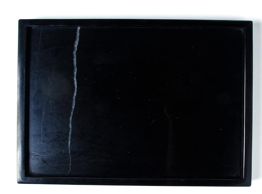 Prestigious Homeware Black Marble Rectangular Multipurpose Tray Black Forest