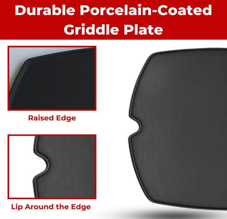 Campaquip Cast Iron Half Griddle Plate For Baby Q Flat Grill Pan