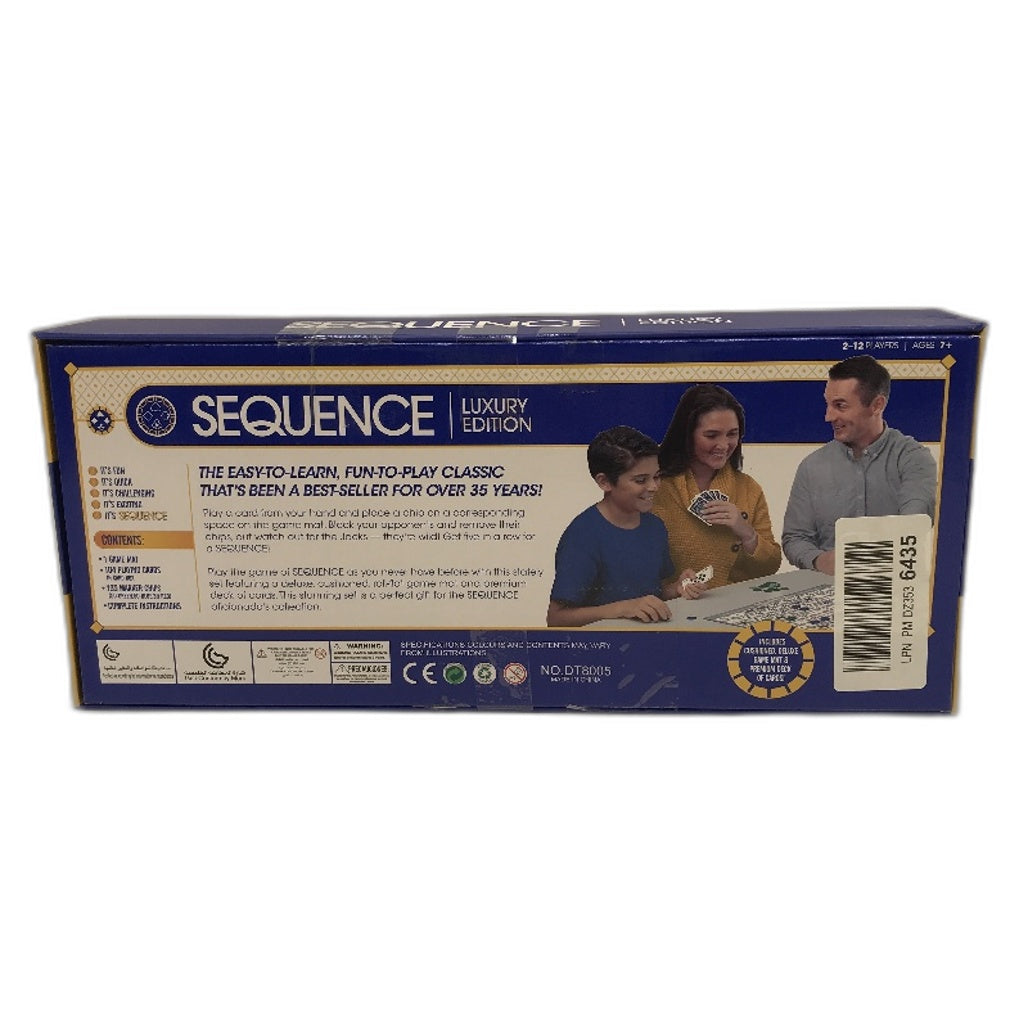 Sequence Luxury Edition Card Strategy Tabletop Party Game 2-12 Players NEW