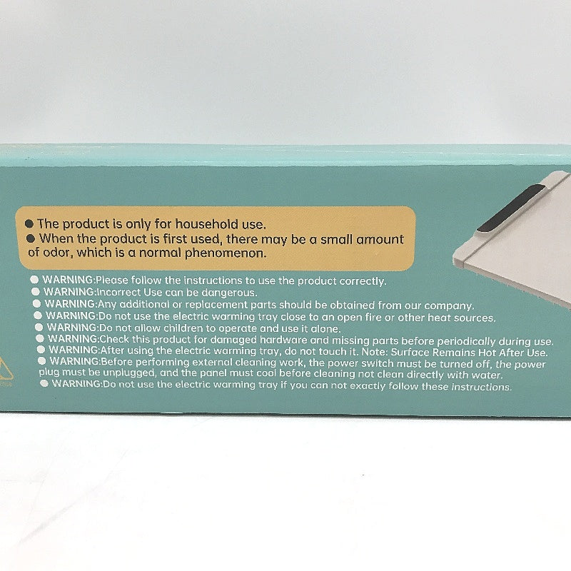 6 Temperature Flexible Portable Electric Food Warming Mat in Cream DEMO