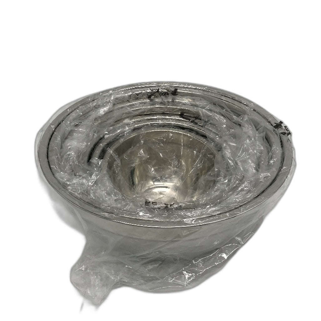 7 Piece No Cover Dishwasher Safe Stainless Steel Silver Nesting Mixing Bowls NEW