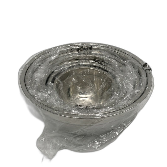 7 Piece No Cover Dishwasher Safe Stainless Steel Silver Nesting Mixing Bowls NEW