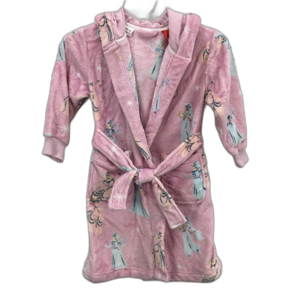 Target Disney Classic Princesses Pattern Pink Dressing Gown Girls Size AU 4 NEW