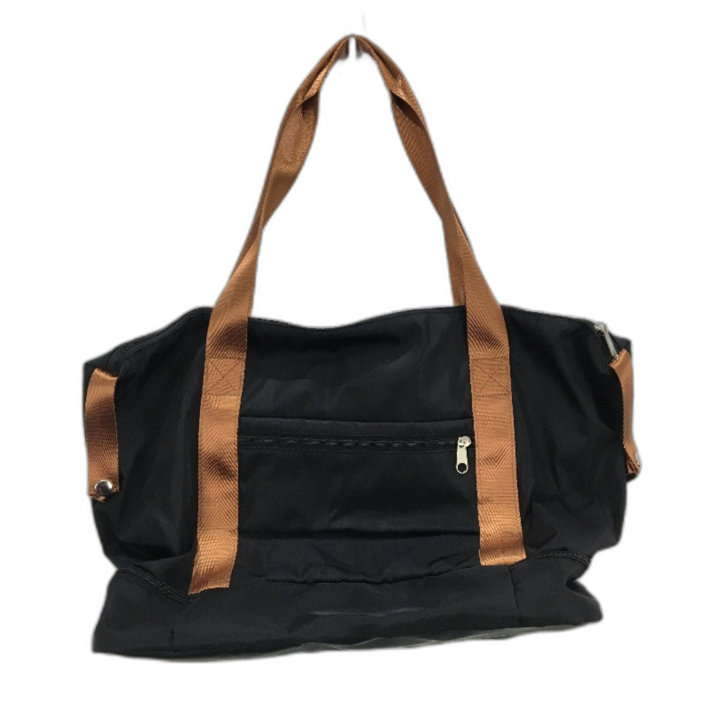 Krute Black and Brown Duffel and Toiletry Carryon Travel Bag Set NEW