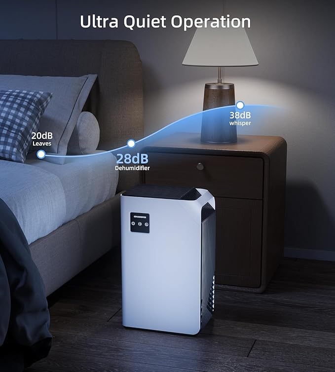 CT16 2600mL High Efficient Ultra Silent Dehumidifier with Ambient Lighting NEW