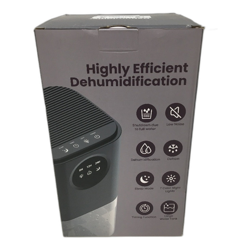 B221 1.7L 360 Airflow Auto Shut Off Mini Dehumidifier with Night Light NEW