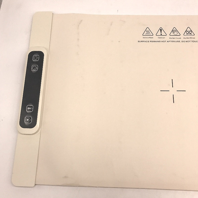 Flexible Silicone Rubber Beige 220V 50Hz Electric Warming Tray Mat NEW