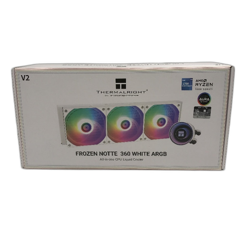Thermalright Frozen Notte 360 White ARGB V2 Water Cooling CPU Cooler NEW