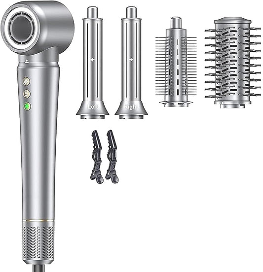 5 in 1 Corded High Speed Brushless Motor Hair Dryer and Styler in Grey DEMO