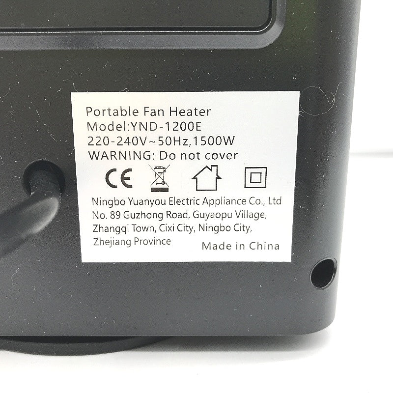 1500W Electric Mini Portable Ceramic Fan Space Heater YND-1200E NEW
