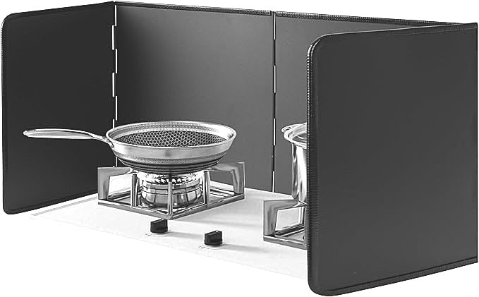 Foldable Anti Splatter Oil and Grease Stovetop Shield Guard 136x29cm NEW