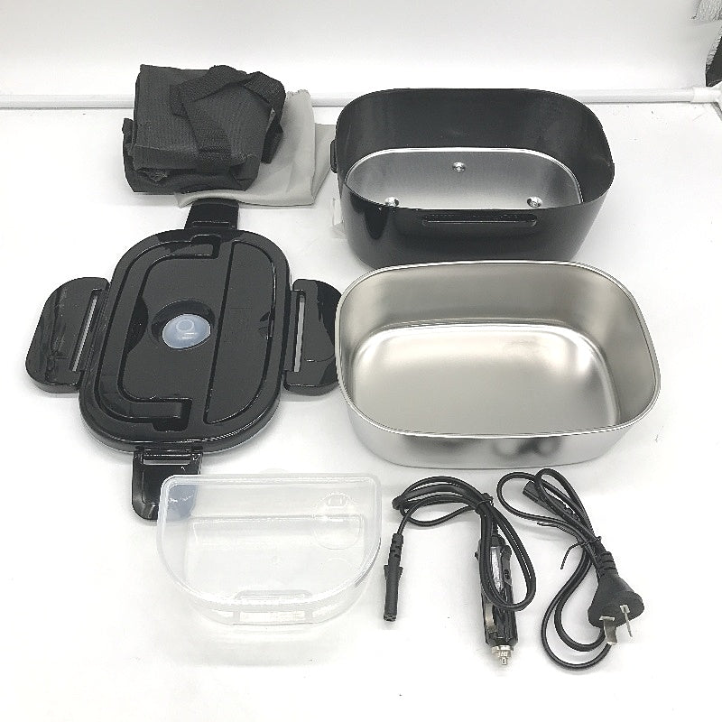1.5L Portable Insulated Electric Cordless Fast Warming Lunch Box in Black NEW