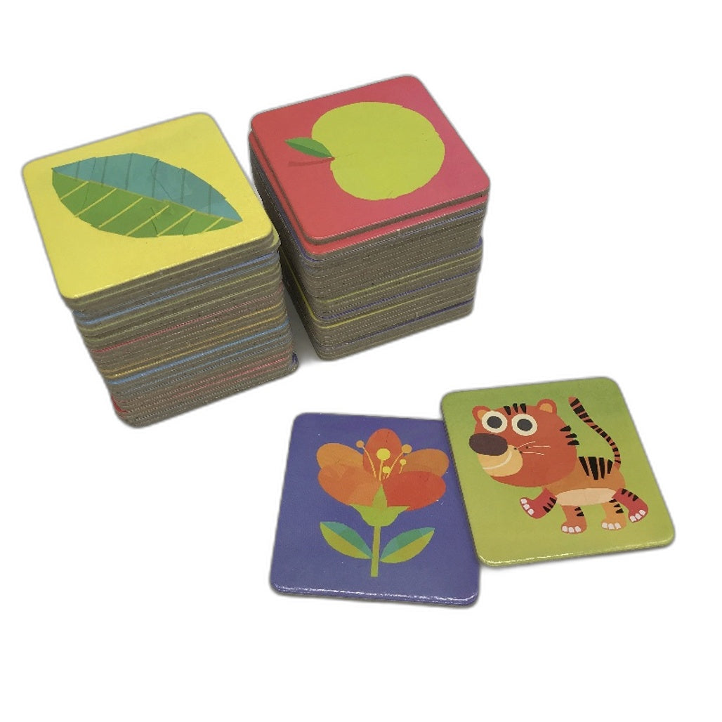 Headu 50pcs Baby Memo Chunky Cardboard Memory Play Tiles for Ages 2 -5 Years NEW