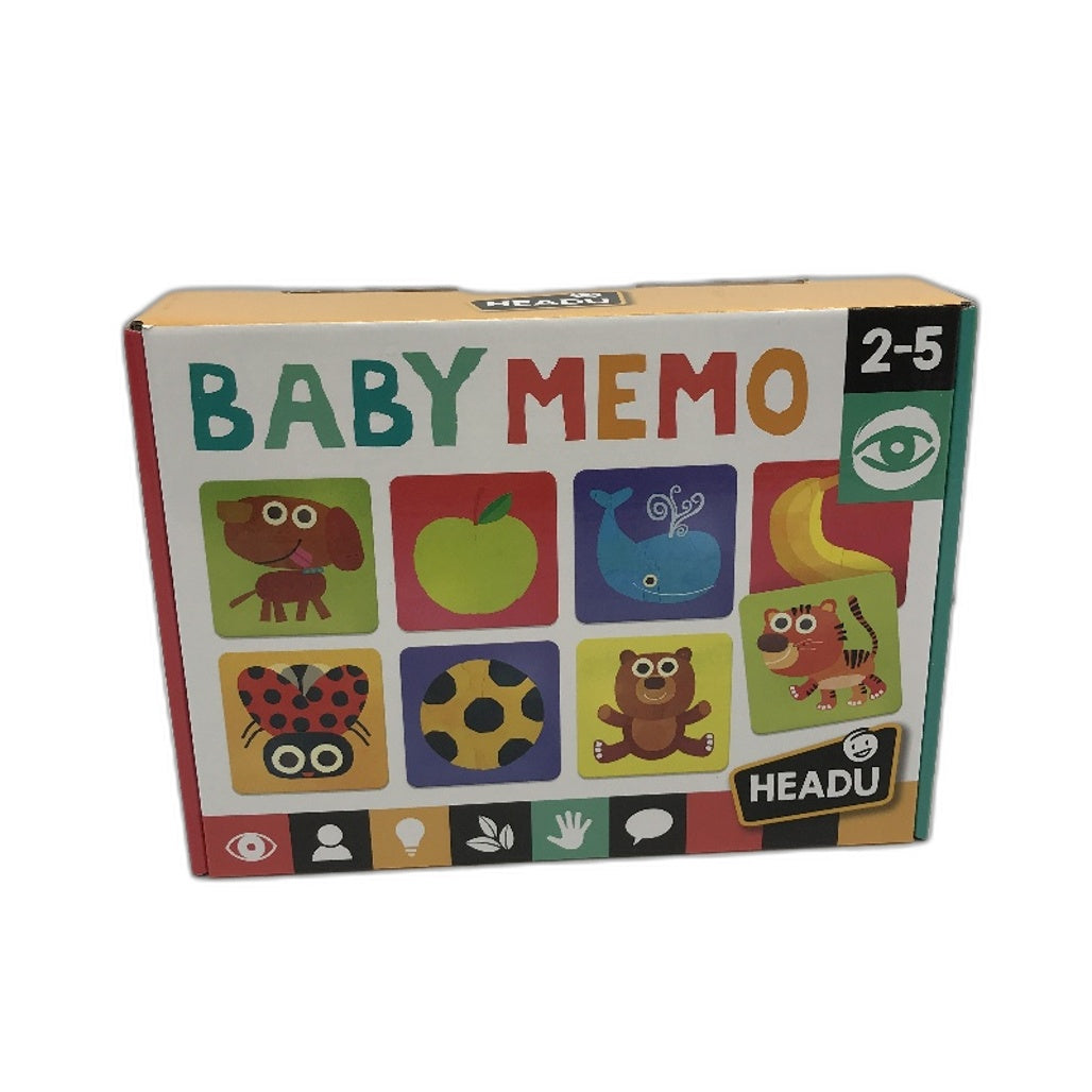 Headu 50pcs Baby Memo Chunky Cardboard Memory Play Tiles for Ages 2 -5 Years NEW