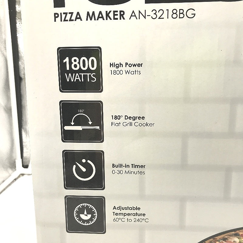 TODO AN-3218BG 30cm Nonstick 180 Degree Flat Grill Plate Pizza Maker NEW