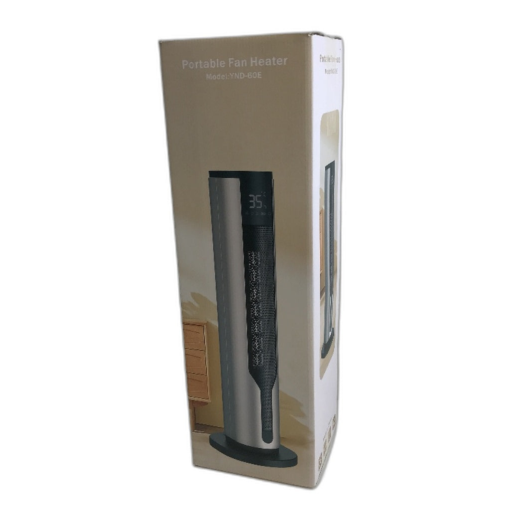 23.6 Inch Rotating Tower Adjustable Temp Space Heater with Remote Control NEW