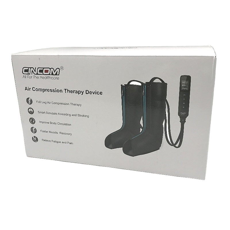 CINCOM CM-103A Air Compression Therapy Device Full Leg Muscle Massager NEW