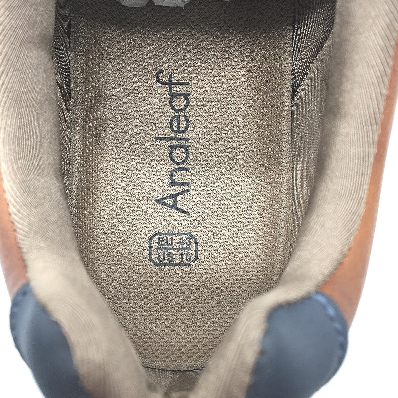 Analeaf Brown Fauk Leather Casual Lace Lightweight Shoes Mens Size US 10 NEW