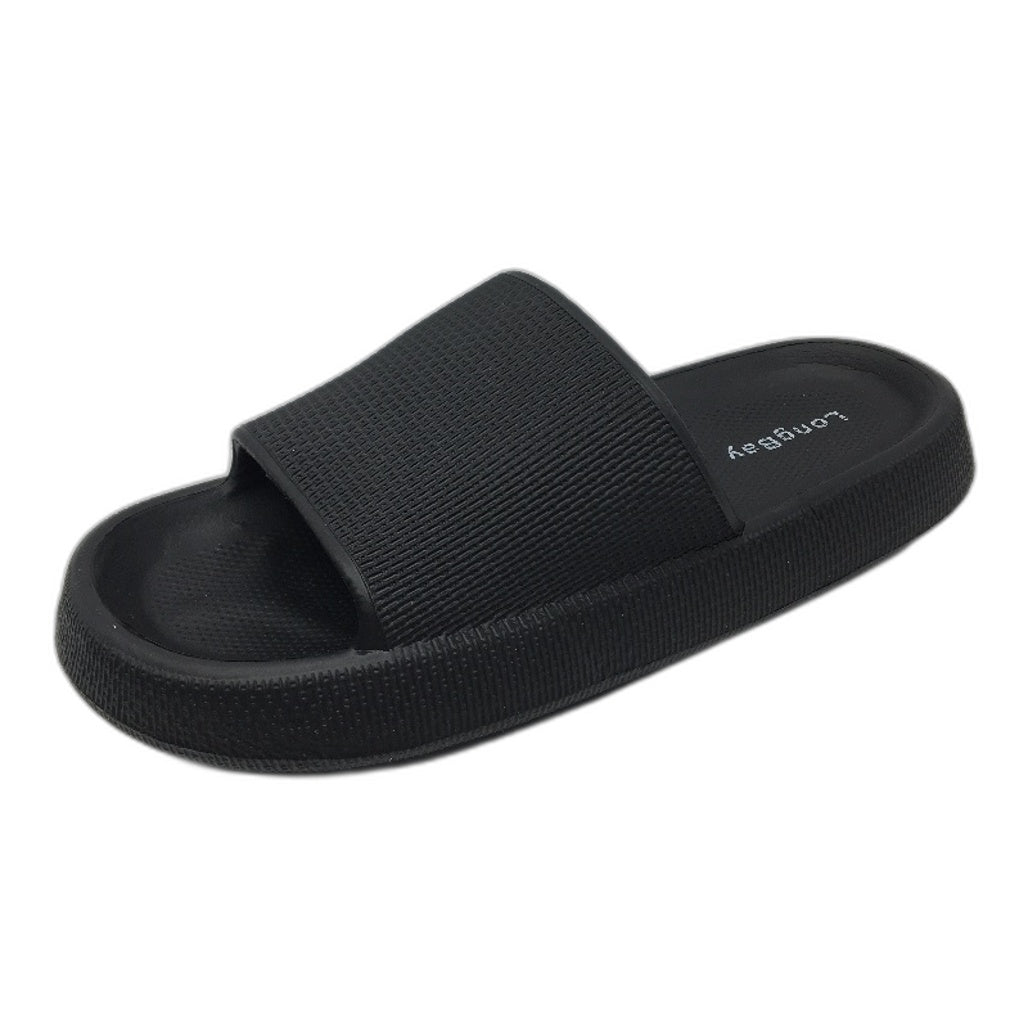 Longbay Black Original Cloud Everyday Comfort Sliders Size Ladies 8 EU39-40 NEW