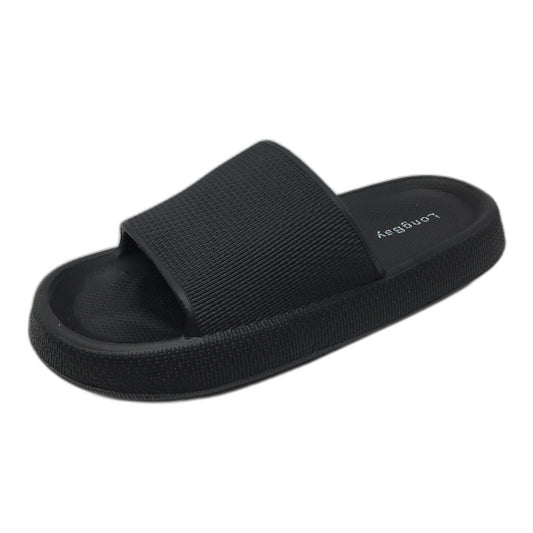 Longbay Black Original Cloud Everyday Comfort Sliders Size Ladies 8 EU39-40 NEW