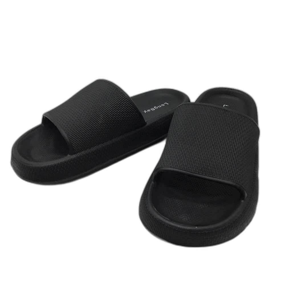 Longbay Black Original Cloud Everyday Comfort Sliders Size Ladies 8 EU39-40 NEW