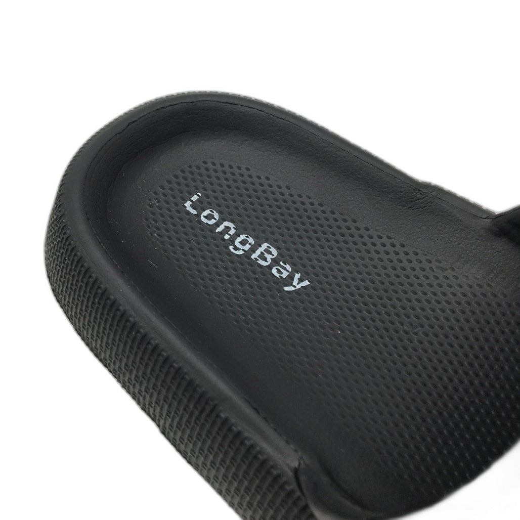 Longbay Black Original Cloud Everyday Comfort Sliders Size Ladies 8 EU39-40 NEW