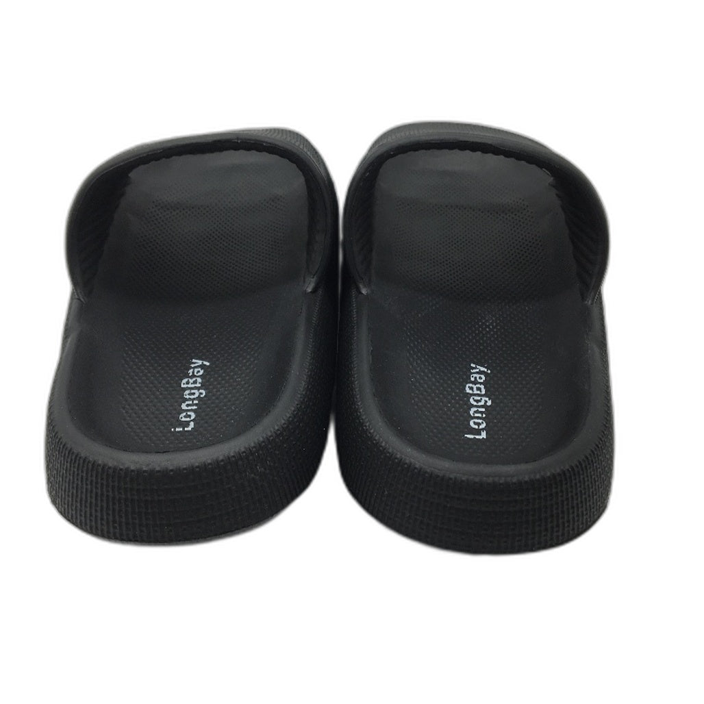 Longbay Black Original Cloud Everyday Comfort Sliders Size Ladies 8 EU39-40 NEW