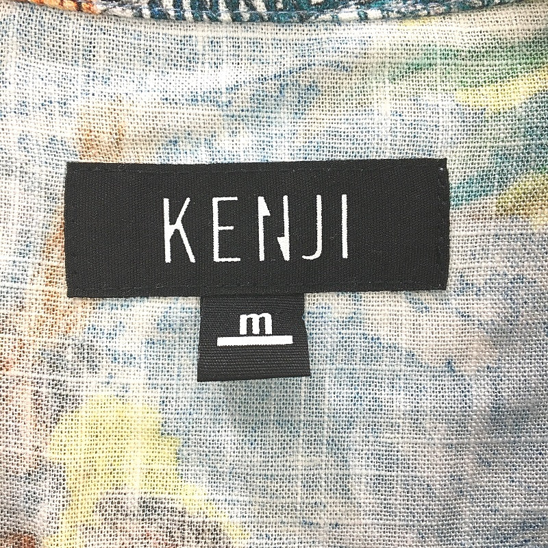 Kenji Linen Blend Lightweight Australia Themed SS Casual Shirt Mens Size M NEW