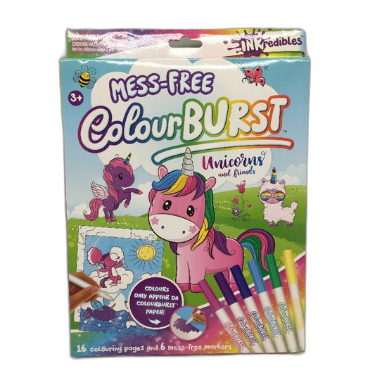 Hinkler Inkredibles Mess-Free Colourburst Unicorns Colouring Pack Ages 3+ NEW