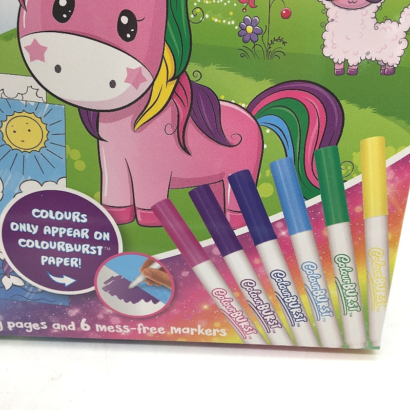 Hinkler Inkredibles Mess-Free Colourburst Unicorns Colouring Pack Ages 3+ NEW