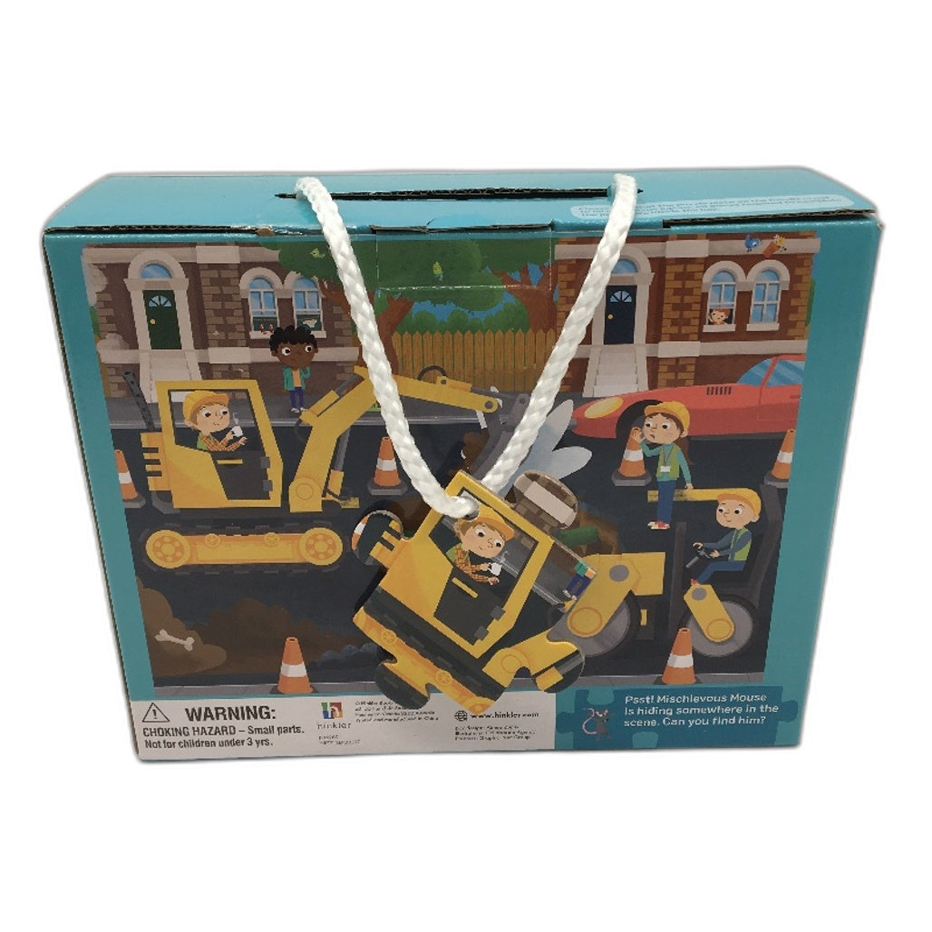 Hinkler Childrens Earthmoving Fixing The Road 45 Piece Jigsaw Puzzle Ages 3+ NEW
